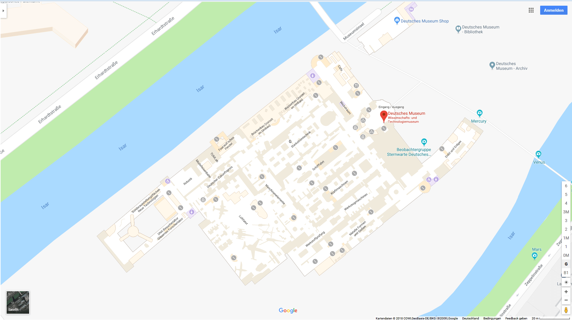 Google Indoor Maps_Deutsches Museum München
